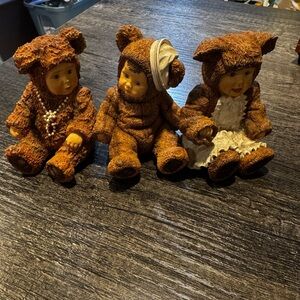 ANNE GEDDES BEARS EST 1998 SET OF 3